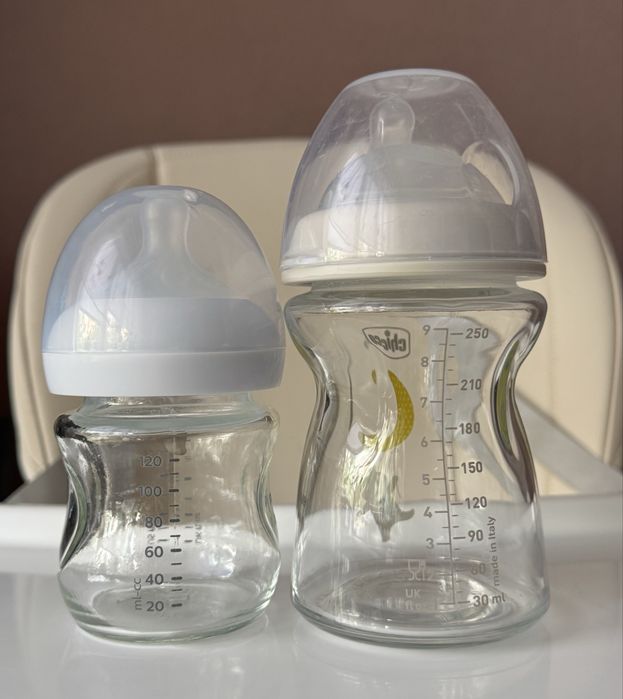 Стекляная бутылочка для кормления Chicco