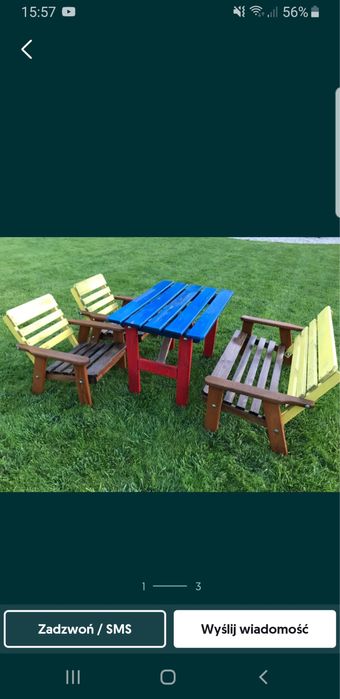 Dziecięce meble ogrodowe