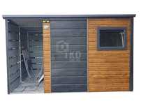 Schowek Domek Ogrodowy 2X2,5M + Wiata 1M - Drzwi Okno Dach Spad Tkd224