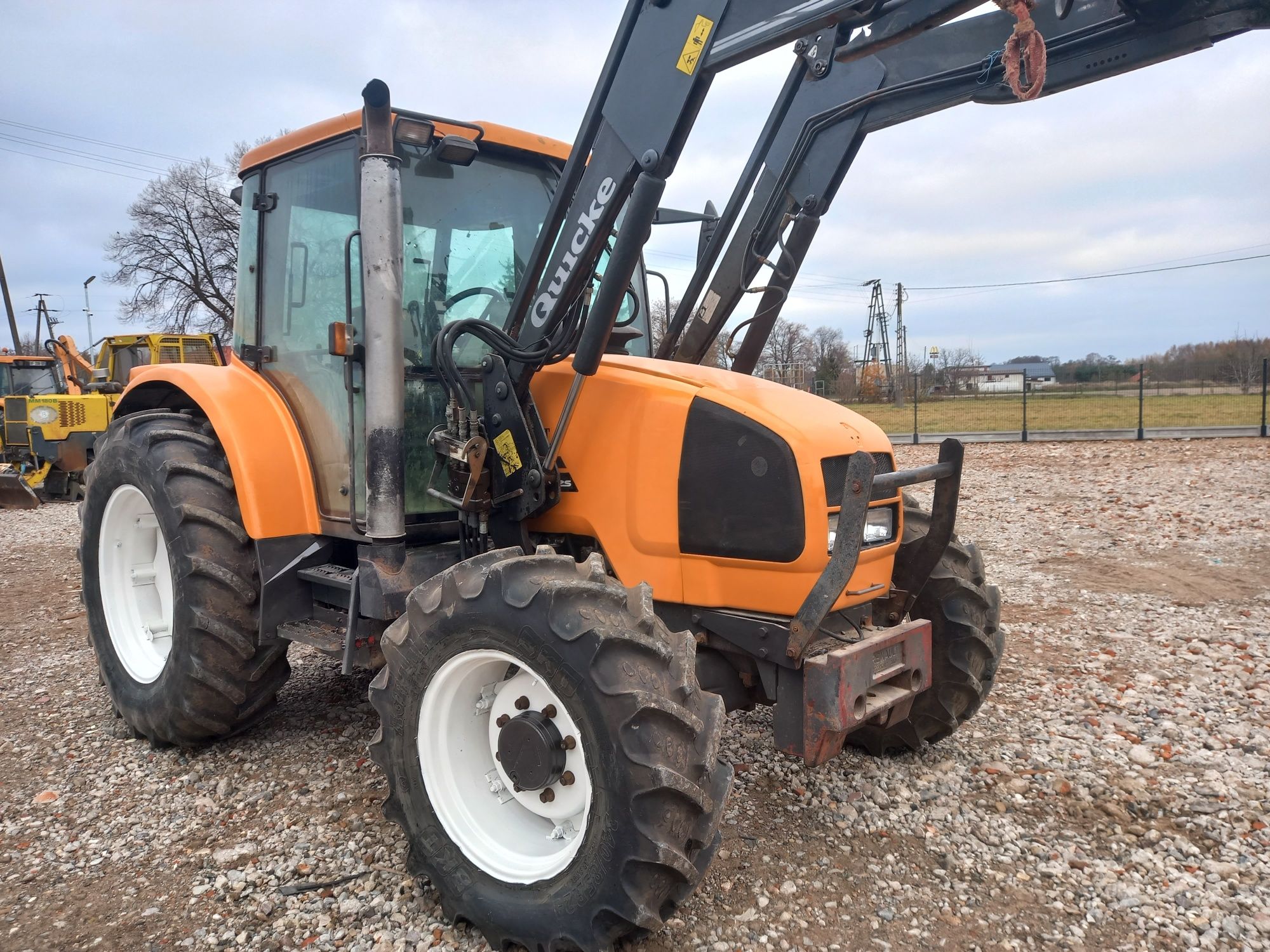 RENAULT ARES 550 z ładowaczem QUICKE silnik john deere jak case deutz