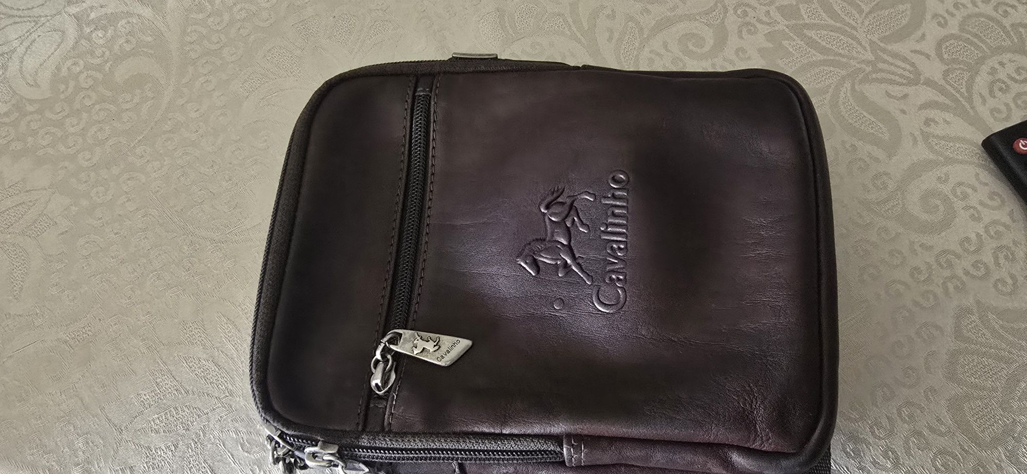 Bolsa cavalinho de homem castanho escuro