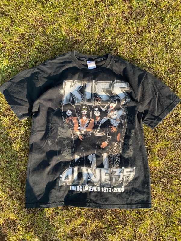 Koszulka z nadrukiem Kiss Y2k alive 35 Black czarny rock metal merch M
