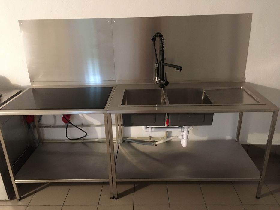 Stoły nierdzewne gastro, półki na GN