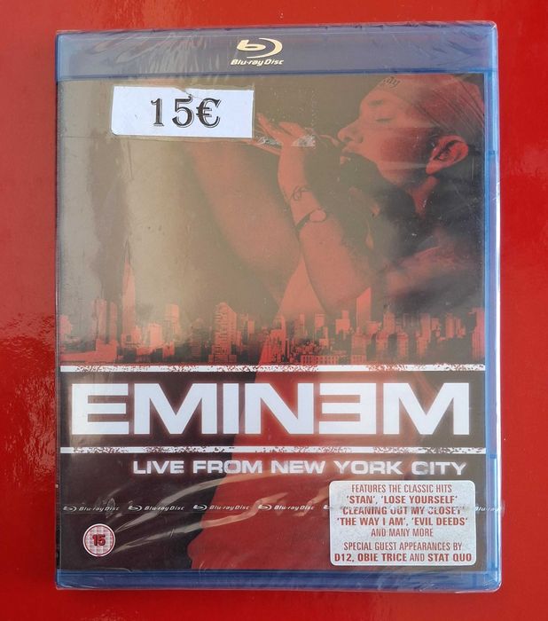 EMINEM - Ao vivo em Nova Iorque (Blu-Ray Disc) Artigo novo (selado)