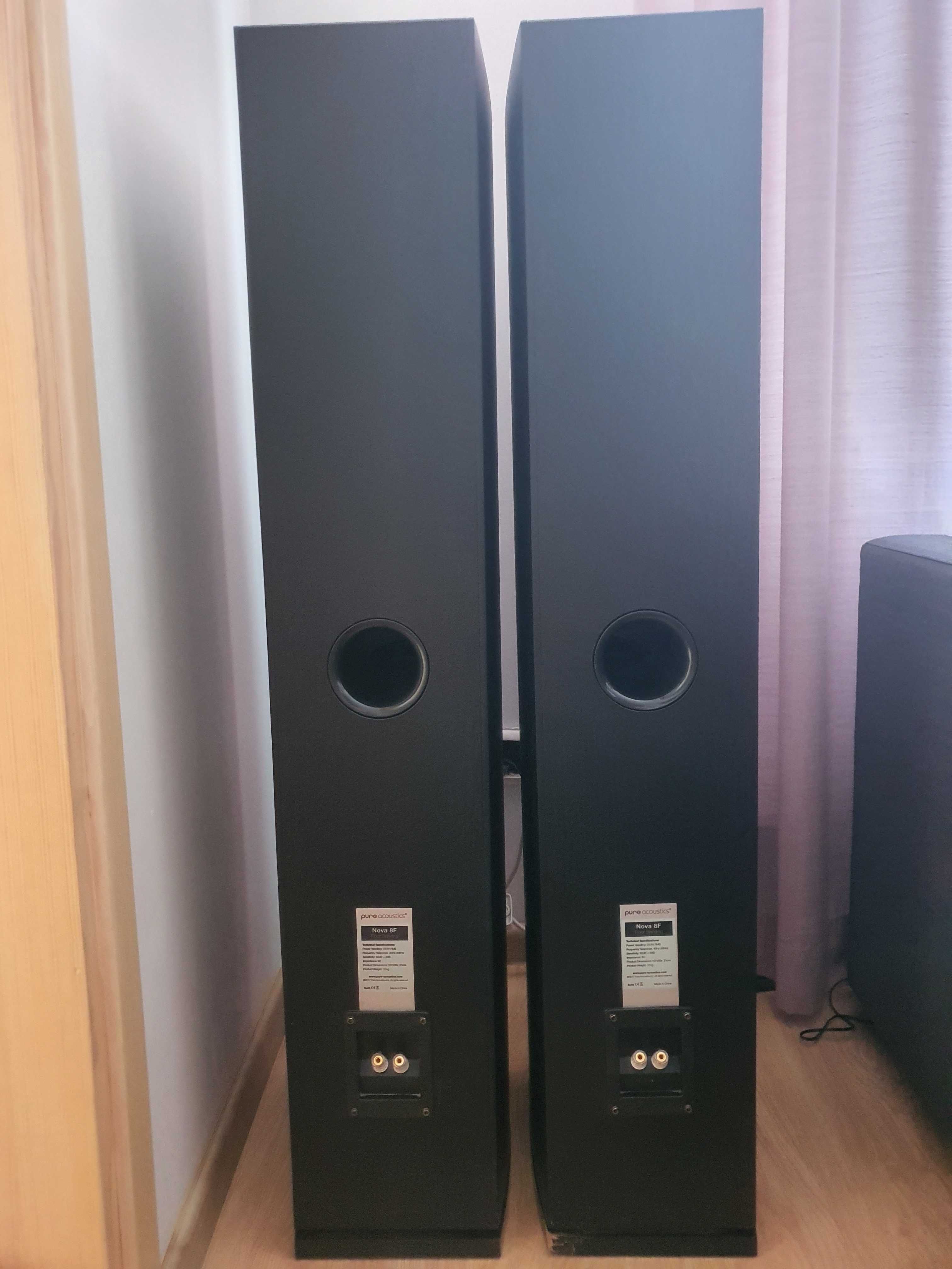 Amplituner Yamaha MusicCast R-N303D + kolumny Pure Acoustics Nova 8F