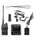 Baofeng UV-5R czarny dwupasmowa krótkofalówka o mocy 5W