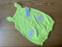 Neonowe body letnie Carter’s, 6m niemowlak