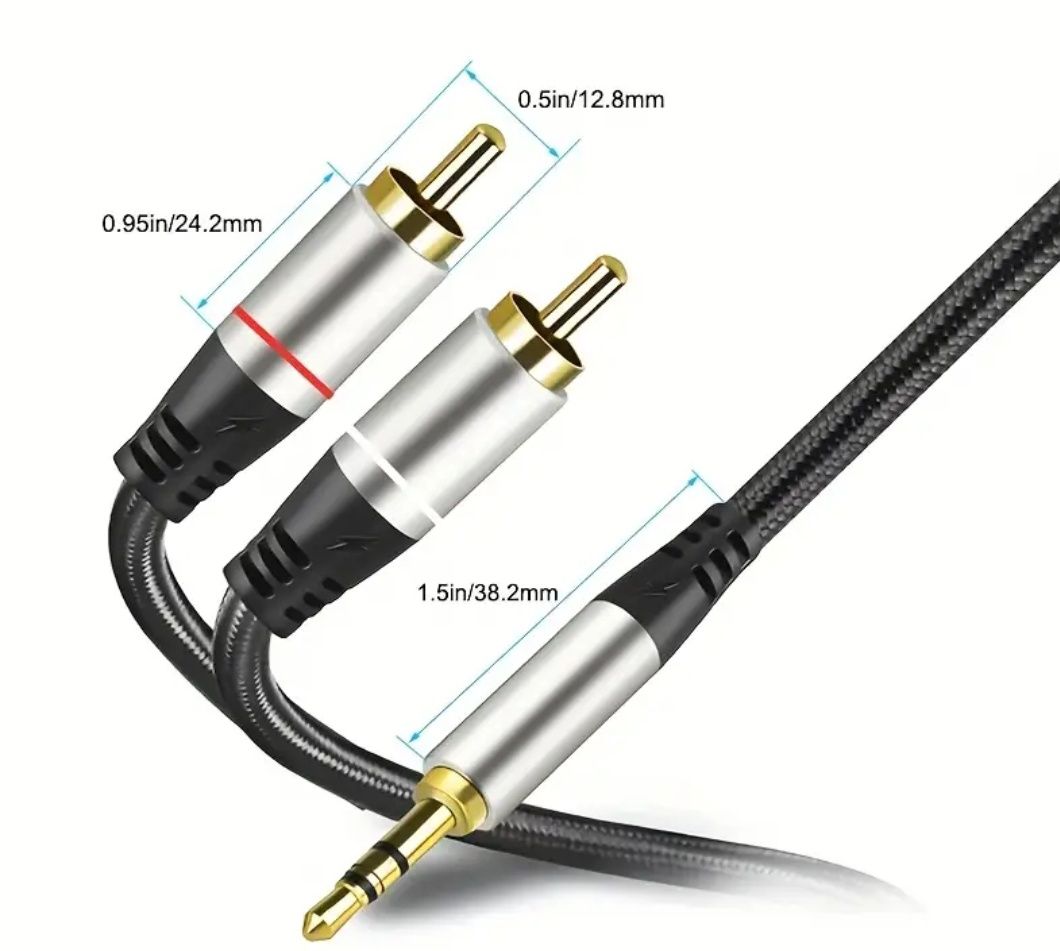 Adaptador de Áudio, de 3.5 para RCA