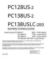 Instrukcja napraw komatsu PC 128, PC 138 PL