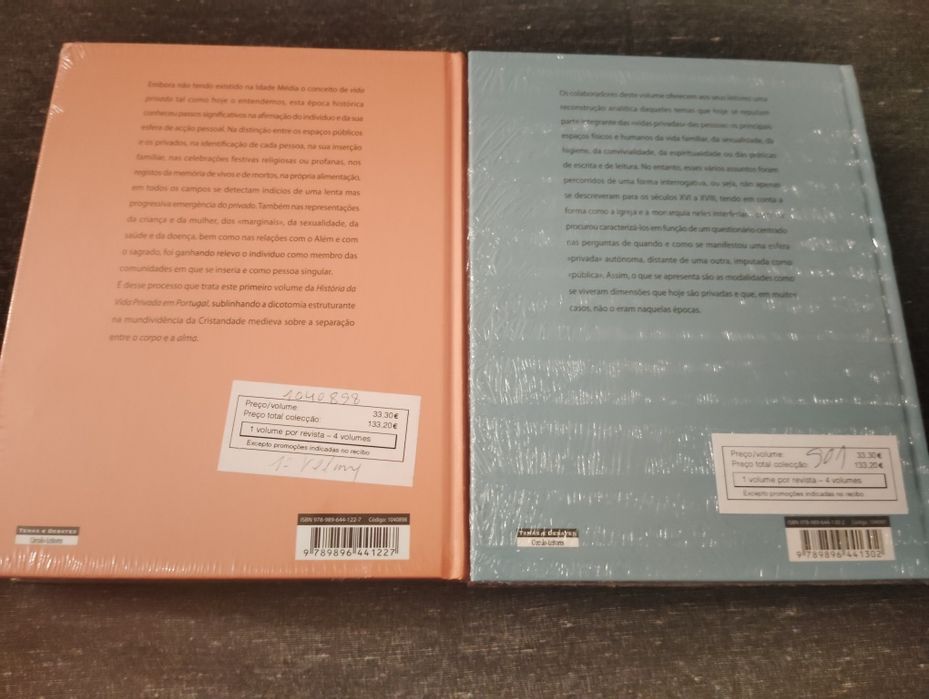 Livros História da Vida Privada em Portugal Novos
