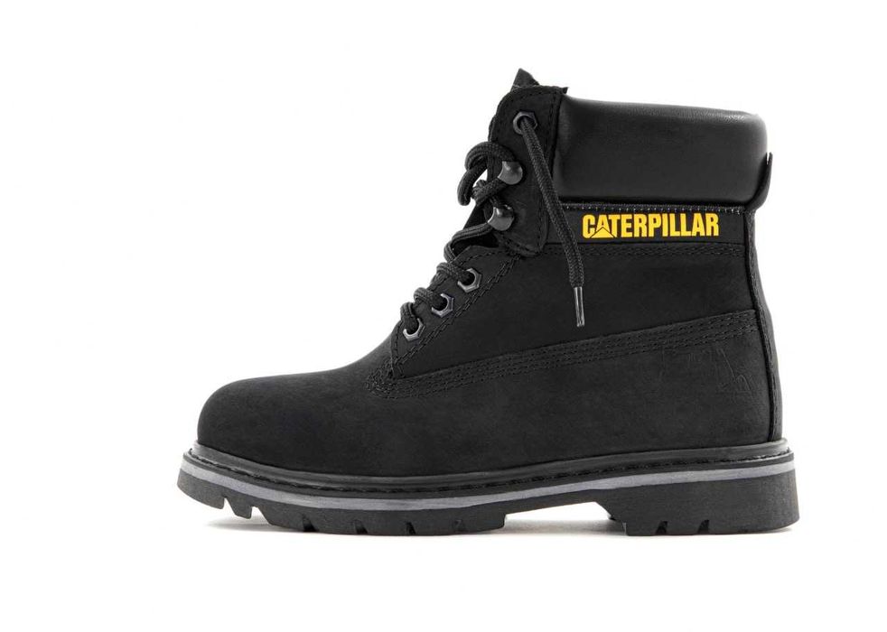 Черевики зимові Caterpillar Colorado Cat Black premium з хутром