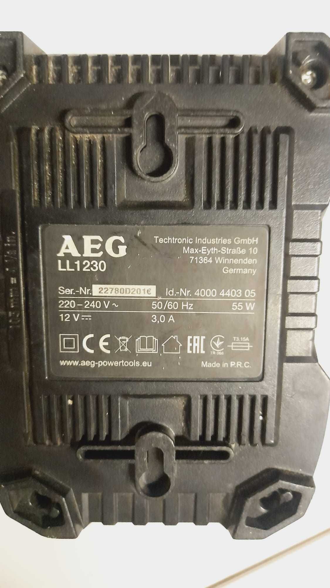 Carregador Bateria AEG 12V LL1230, C/Bateria Incluída