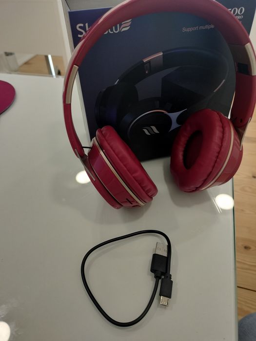Fones bluetooth, bordeaux novos