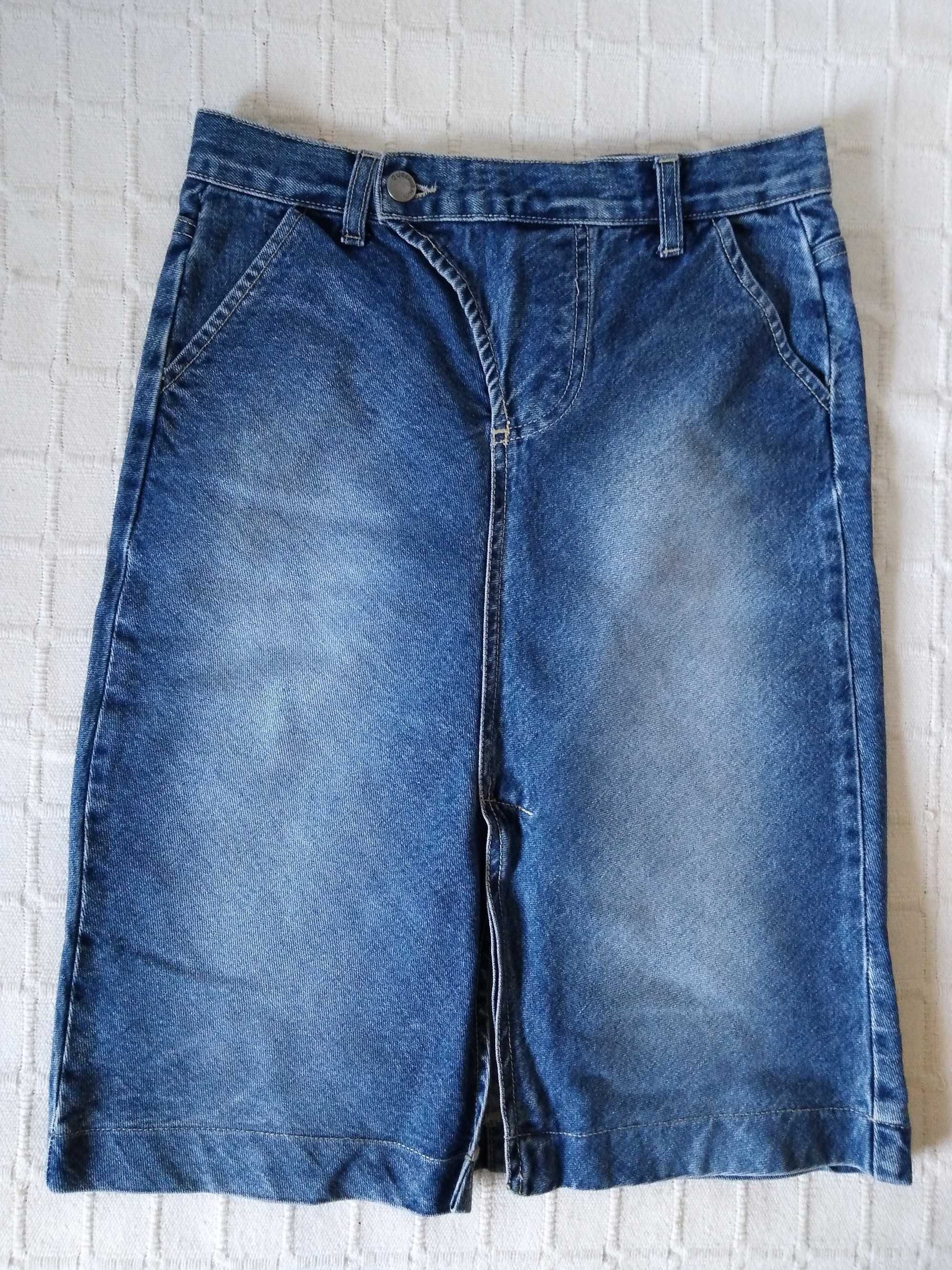 Saias Ganga Azuis Queen Blue Jeans 34