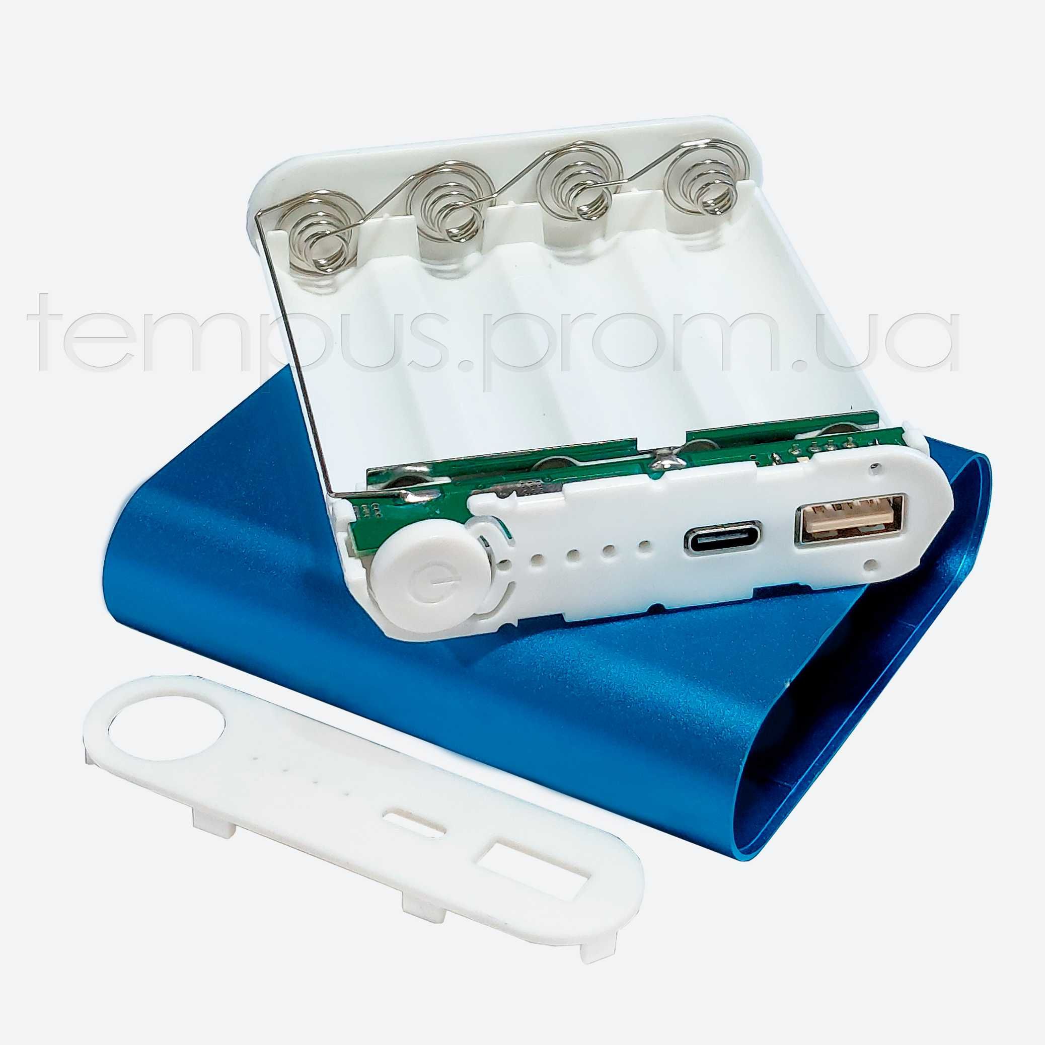 Корпус Power Bank на 4 аккумулятора 18650/Алюминиевый 10400