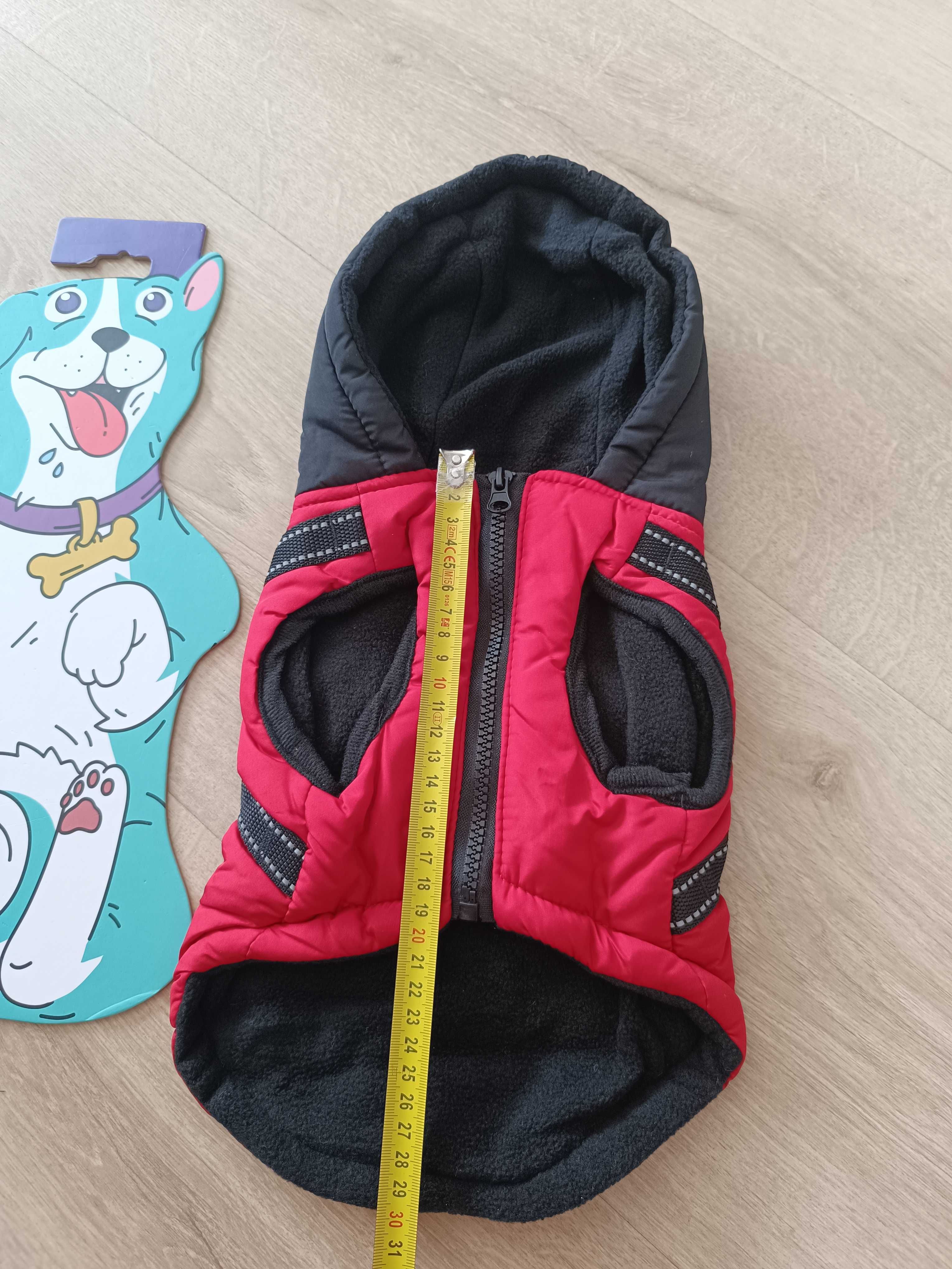 Kurtka dla psa z szelkami 30cm