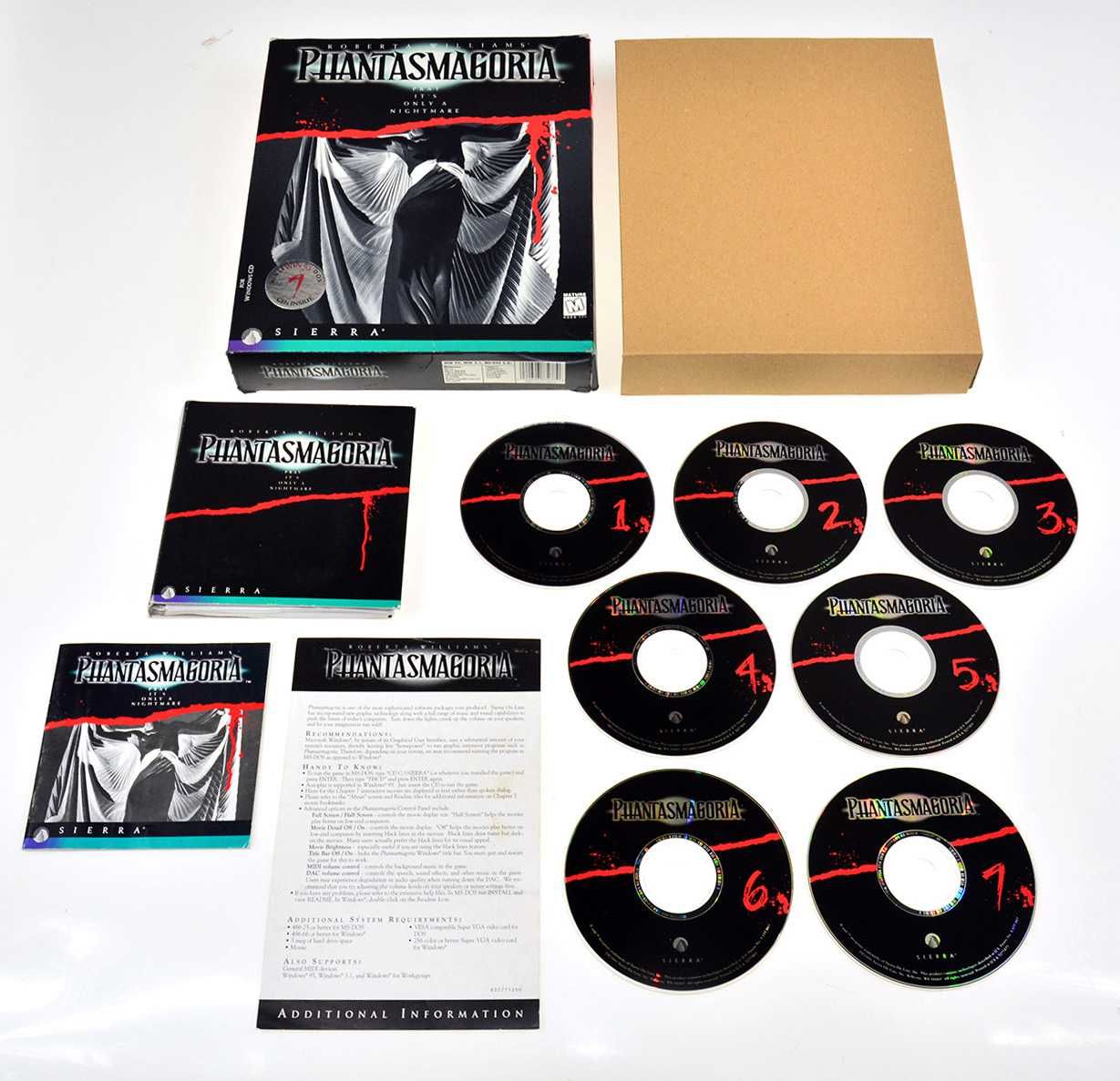 PHANTASMAGORIA - duży big box, premierowe wydanie USA, 7 CD