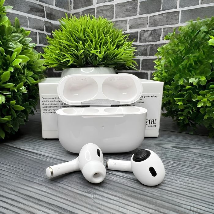 Навушники airPods Pro 2 apple ANC lux якості + чохол в подарунок