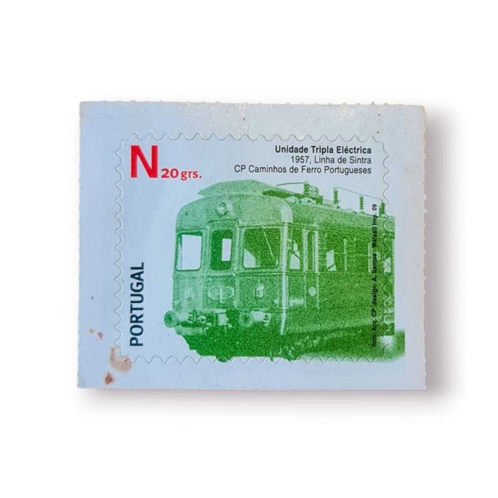 Selo “Unidade Tripla Eléctrica 1957 –Linha de Sintra” (Portugal, 2009)