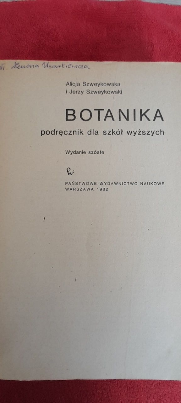 Botanika Alicja Szweykowska I Jerzy Szweykowski