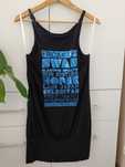Czarny top/ tunika z nadrukiem r. 38, MNG
