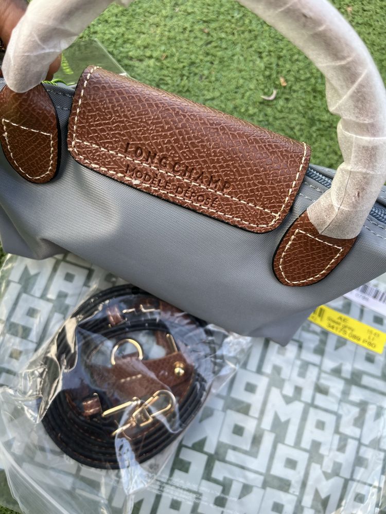 longchamp mini bag steel