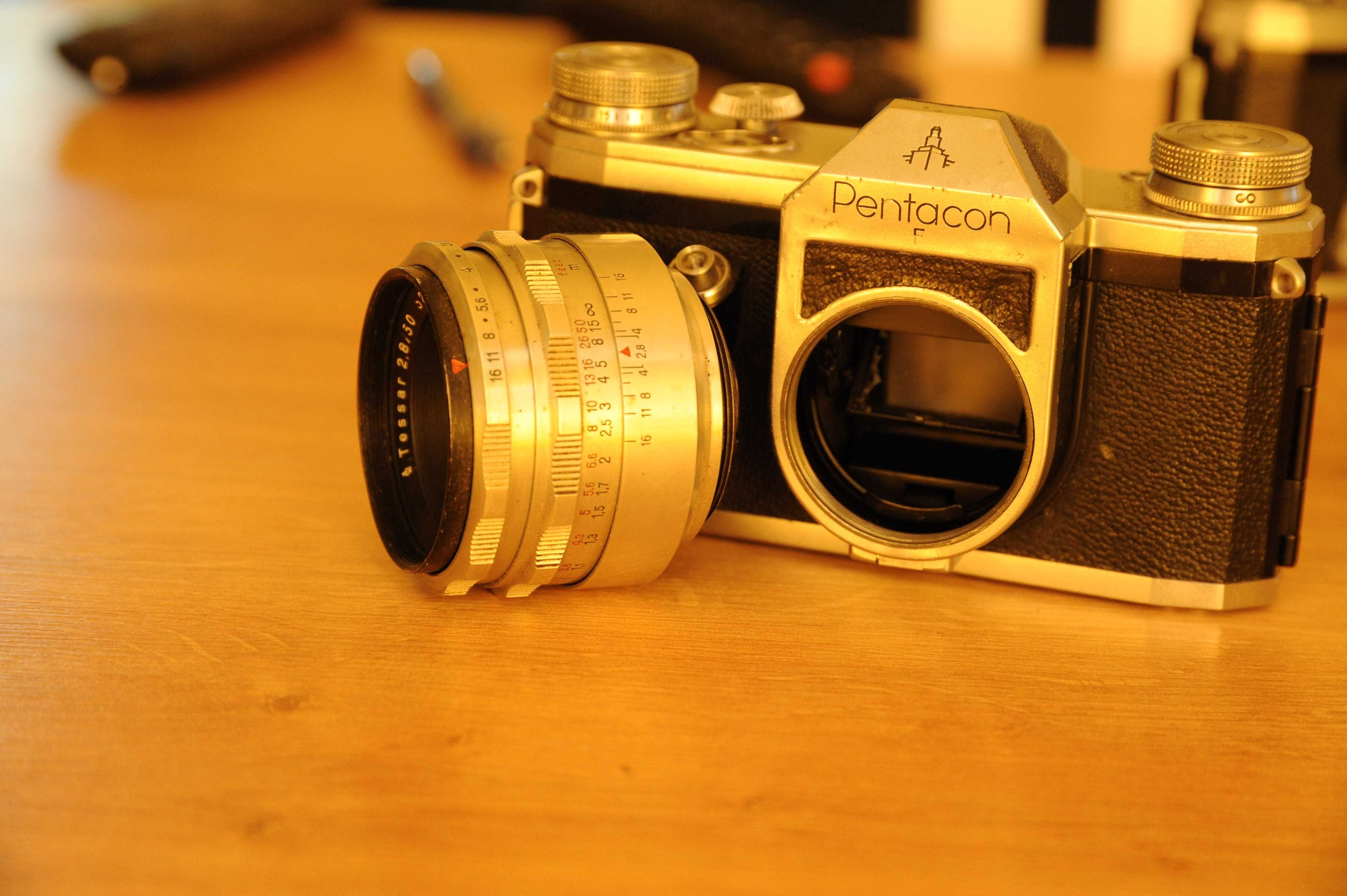 Pentacon F + tessar 2,8/50- sprawny
