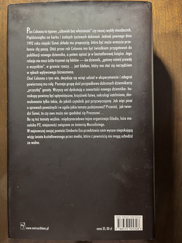 Umberto Eco - Temat na pierwszą stronę
