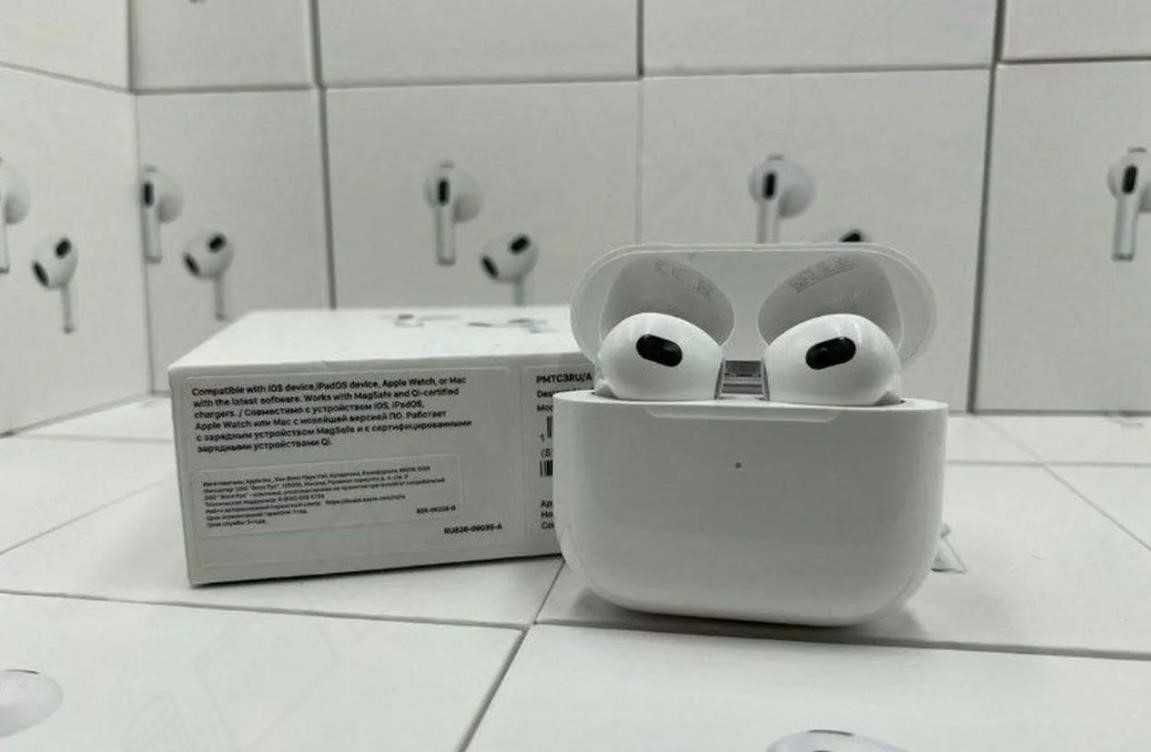 Топовые наушники airpods 3 Full качества Лучшие в своем исполнении!!