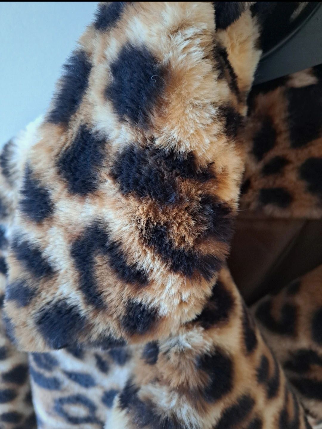 Casaco de pelinho tigresa tamanho s