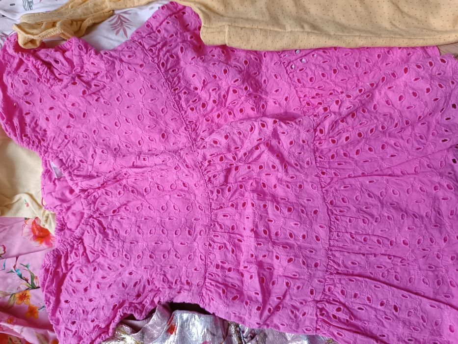 Zestaw letnich ubrań dziewczęcych Next Smyk Zara r. 86