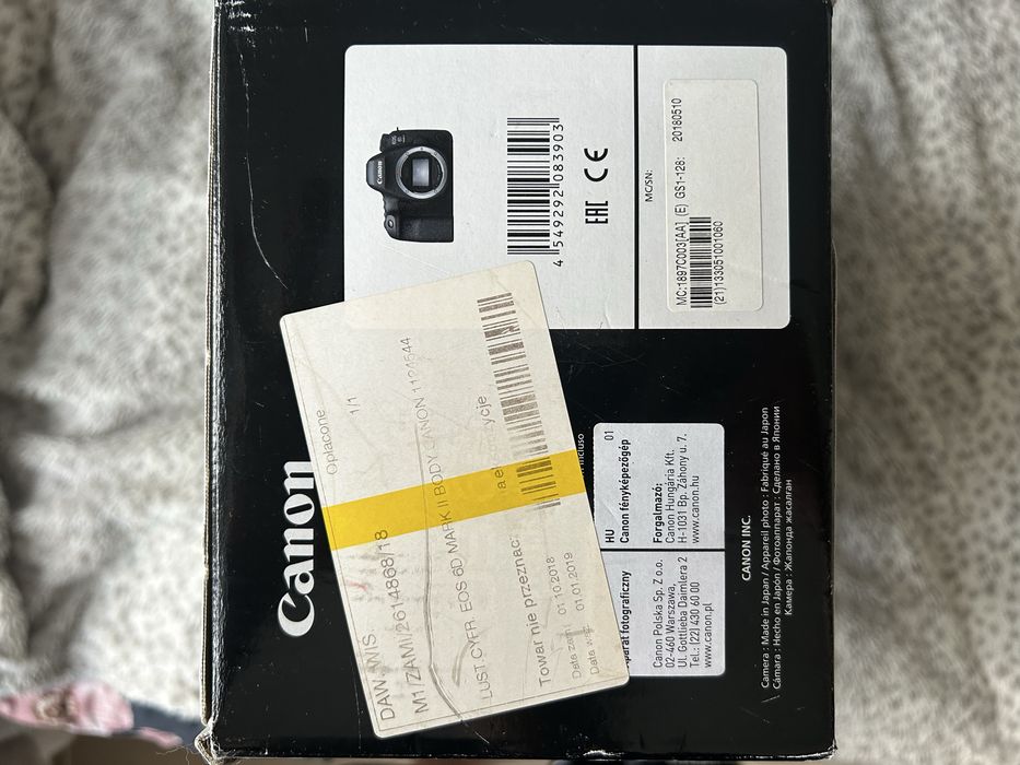 Okazja Canon EOS 6D Mark II