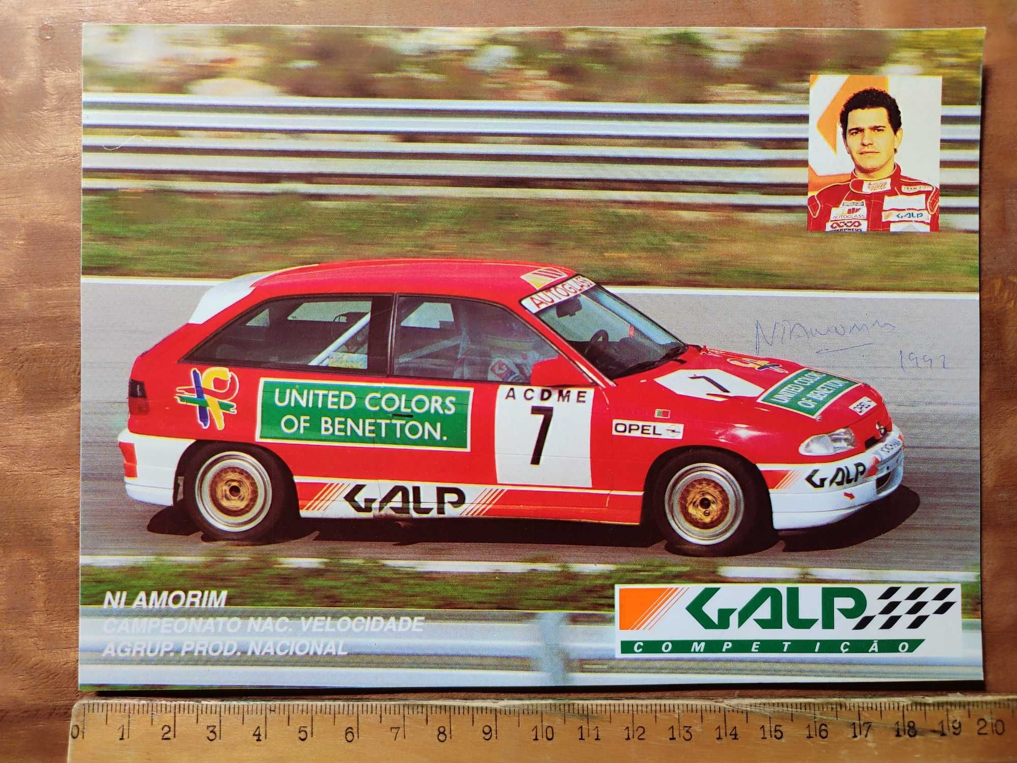 Posters Publicitários GALP Competição 1991 Autografado por Ni Amorim