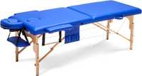 Stół, łóżko do masażu 2-segmentowe drewniane XXL