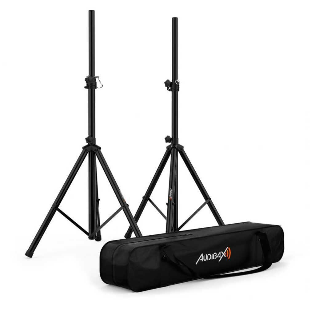 Pack 2 Suportes Tripés Coluna Som Carga até 30Kgs Cada C/ Bolsa Transp