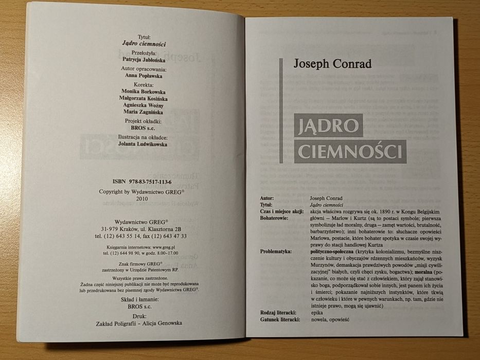 Jądro ciemności Joseph Conrad