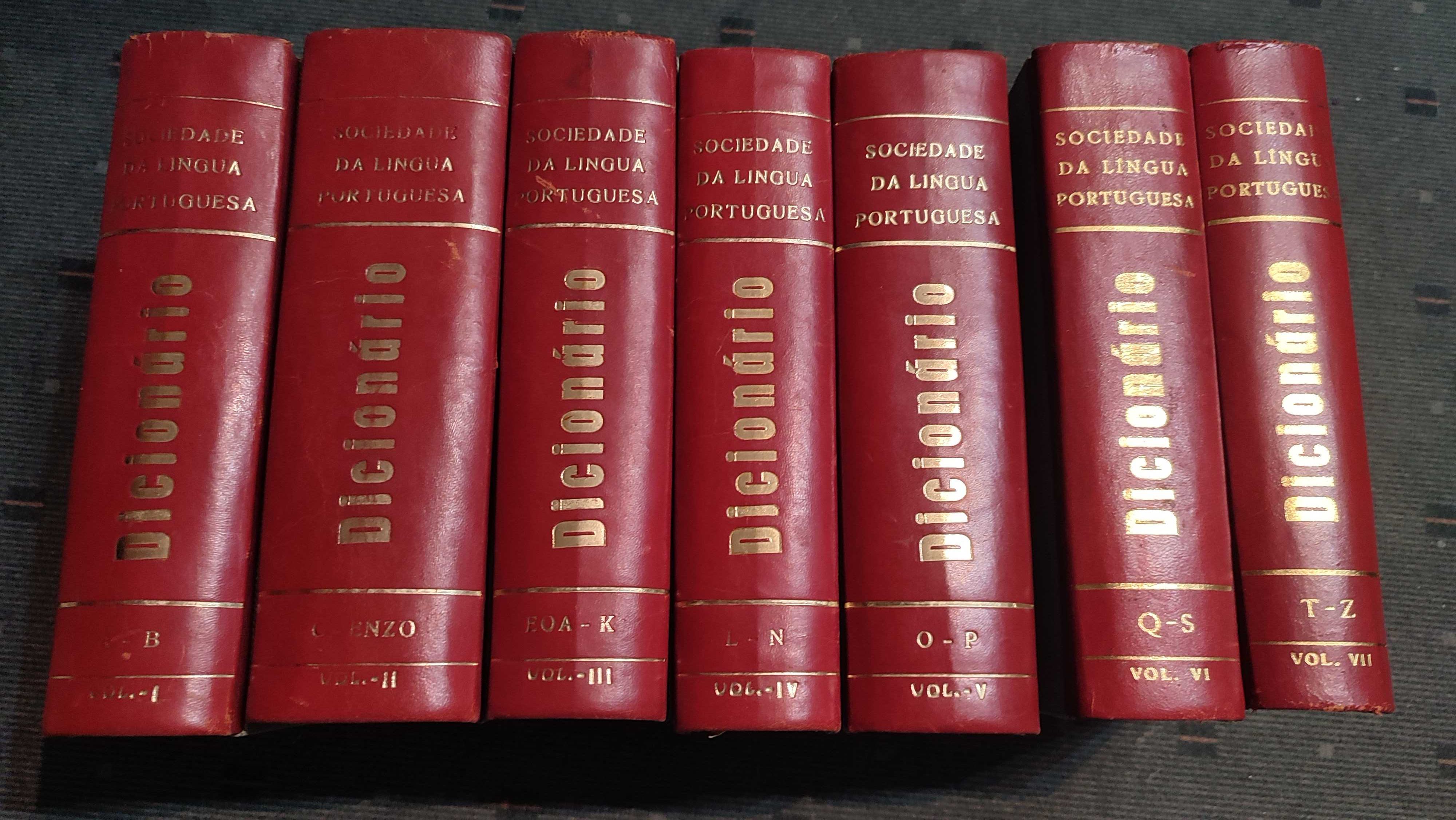 Dicionário da Língua Portuguesa  -Coord. José Pedro Machado - 7 Vol