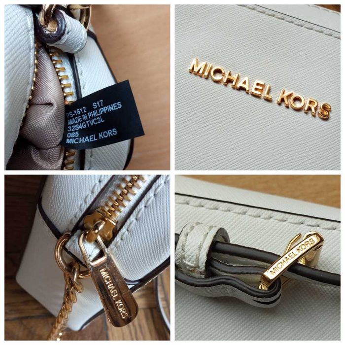 Женская кожаная сумка Michael Kors jet set