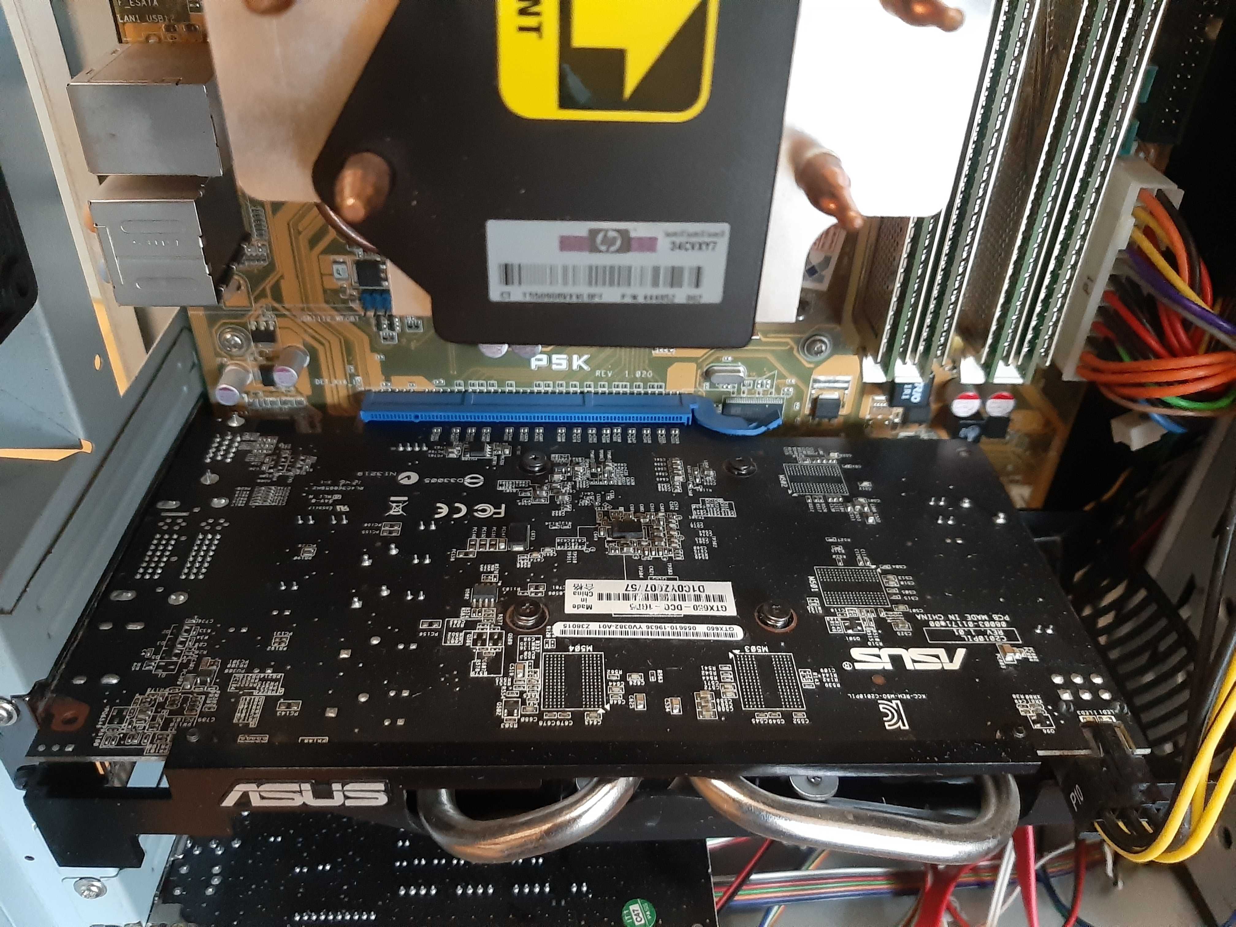 Продам компьютер ПК Asus P5K Xeon E5450 DDR2 8Gb SSD128Gb GTX650 1Gb