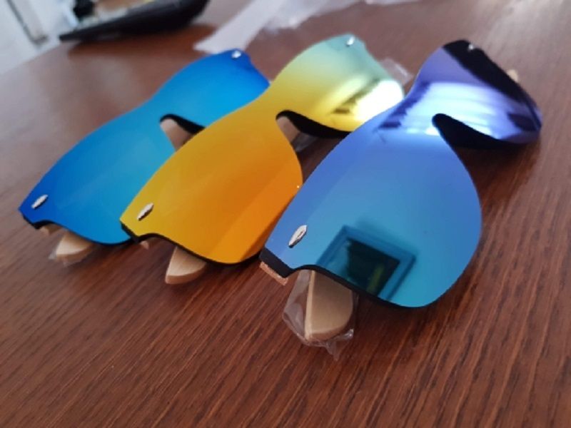Drewniane Okulary Przeciwsłoneczne HD Lustrzane Bambus 6x Kolorów HIT!