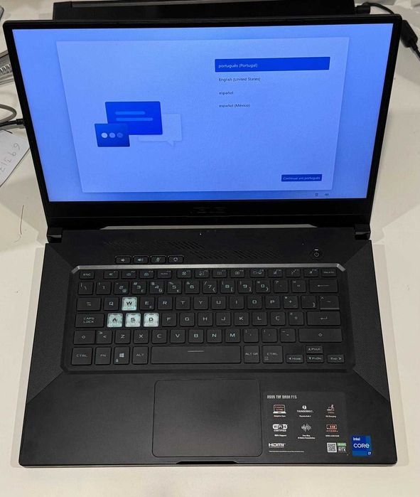 ASUS TUF Dash F15 – RTX 3060 - i7 11ª Geração - 16GB RAM
