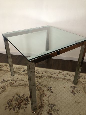 Stół szklany kwadrat 80x80