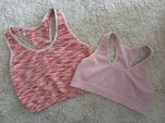 2-pak, zestaw, komplet staniki crop top, dziewczęce,  140/146