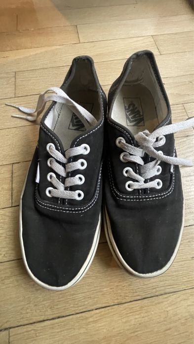 Buty trampki Vans czarne r38 US 6, US unisex 7,5