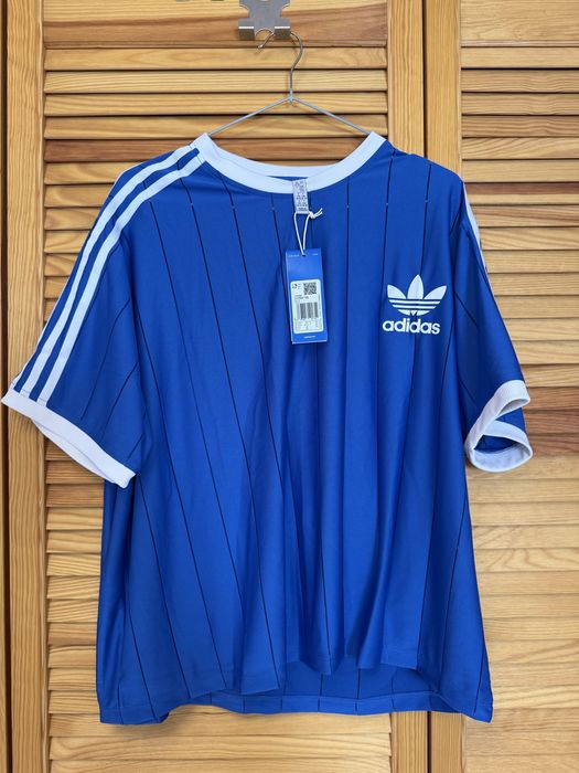 Nowa niebieska koszulka Adidas Originals oversize
