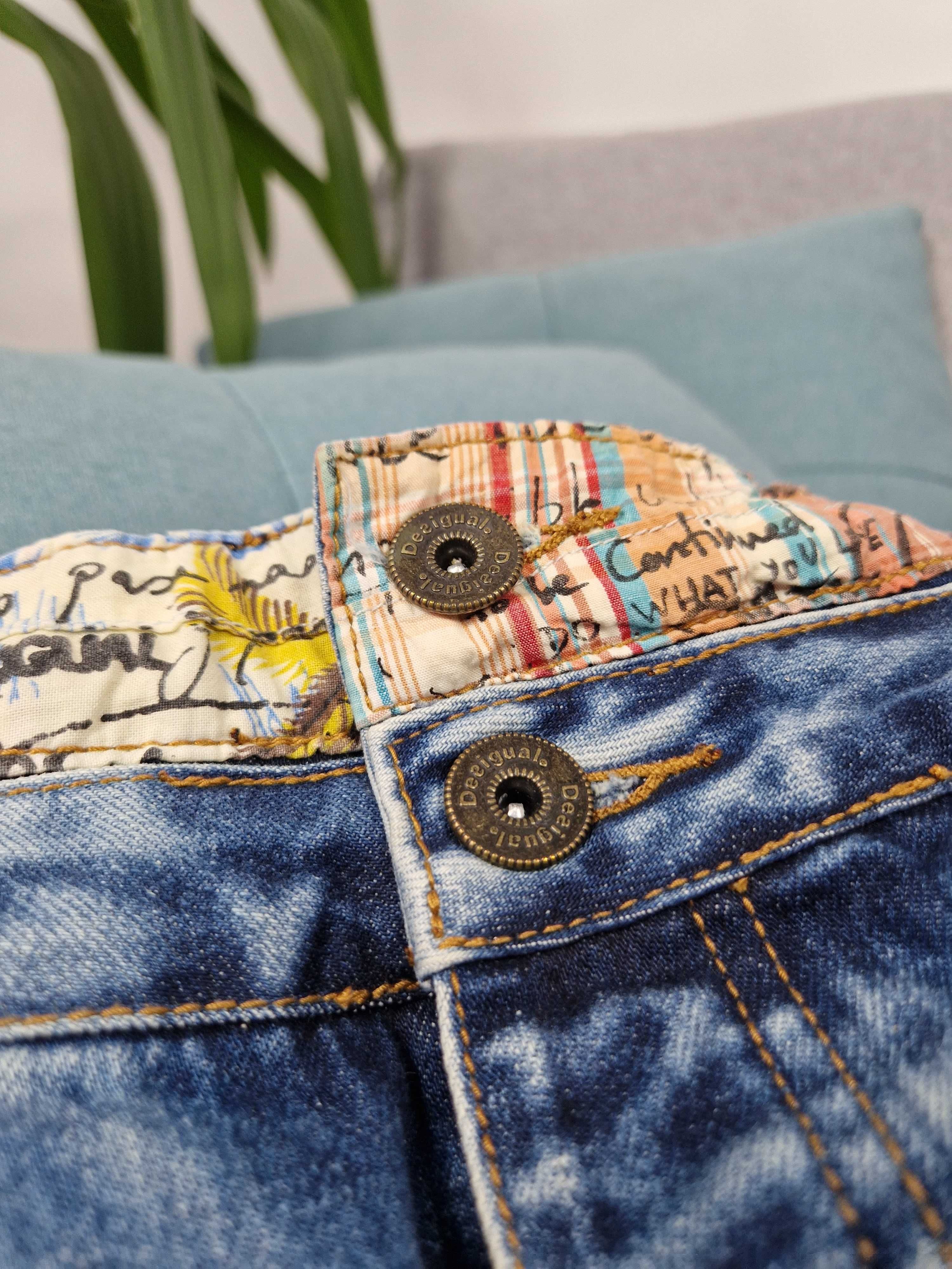 Desigual Jeans rozmiar 34 męskie spodnie dżinsy jeansy