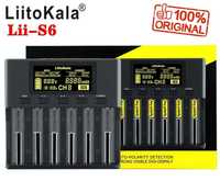 Оригинал! Зарядное устройство LiitoKala S6 Lii-S6 18650 21700 AA AAA