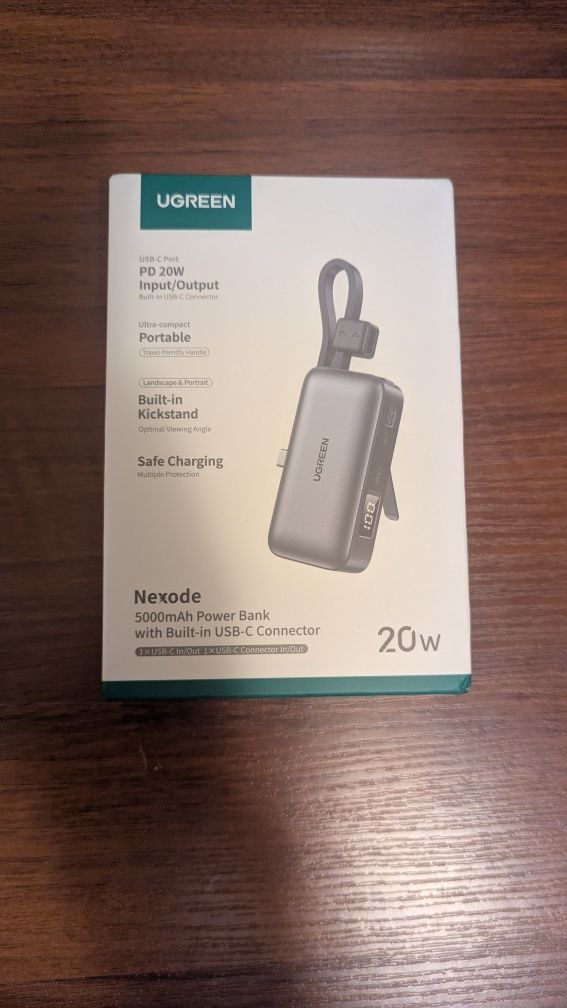 Baseus Qpow 3power bank павербанк 20 000 с кабелем / UGREEN nexode