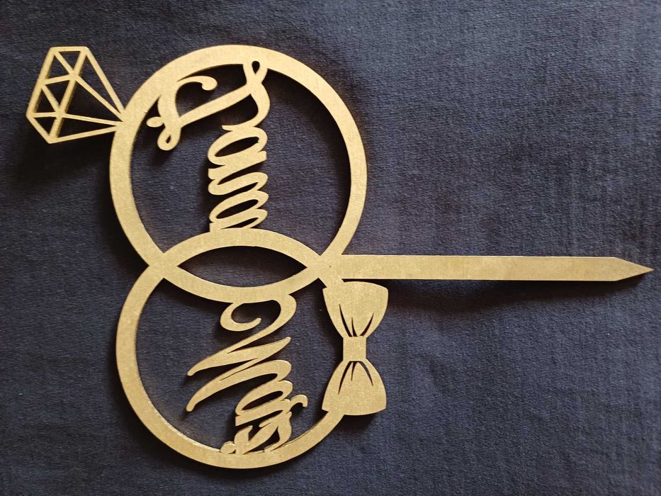 Toper ślubny ŻONA MĄŻ