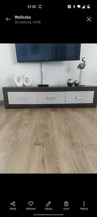 Komplet mebli do salonu ciemny brąz